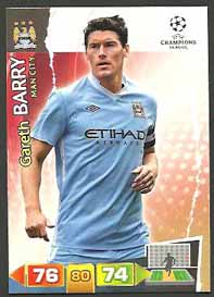 Grundkort Manchester City, 2011-12 Adrenalyn Champions League, Gareth Barry