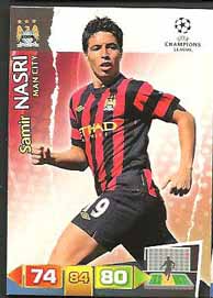 Grundkort Manchester City, 2011-12 Adrenalyn Champions League, Samir Nasri