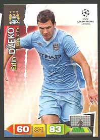 Grundkort Manchester City, 2011-12 Adrenalyn Champions League, Edin Dzeko