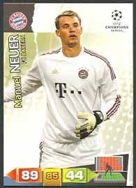 Grundkort Bayern München, 2011-12 Adrenalyn Champions League, Manuel Neuer