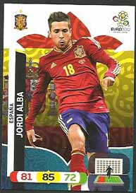 Grundkort Spanien, 2012 Adrenalyn EM/ Euro 2012, Jordi Alba