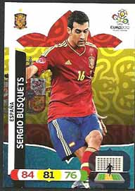 Grundkort Spanien, 2012 Adrenalyn EM/ Euro 2012, Sergio Busquets