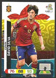 Grundkort Spanien, 2012 Adrenalyn EM/ Euro 2012, David Silva