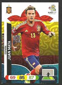 Grundkort Spanien, 2012 Adrenalyn EM/ Euro 2012, Juan Mata