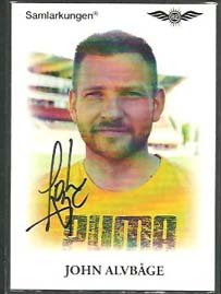 Samlarkungens football signatures #JA John Alvbåge (Version 2)