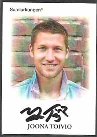 Samlarkungens football signatures #19 Joona Toivio /50