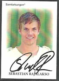 Samlarkungens football signatures #22 Sebastian Rajalakso /50