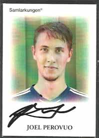 Samlarkungens football signatures #25 Joel Perovuo /50
