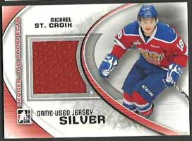 Michael St. Croix 2011-12 ITG Heroes and Prospects Game Used Jerseys Silver #M23