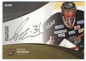 2011-12 SHL s.1 Limited Signatures #7 Anders Nilsson Luleå /25