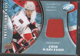 Erik Karlsson 2009-10 Upper Deck Ice Fresh Threads #FTEK
