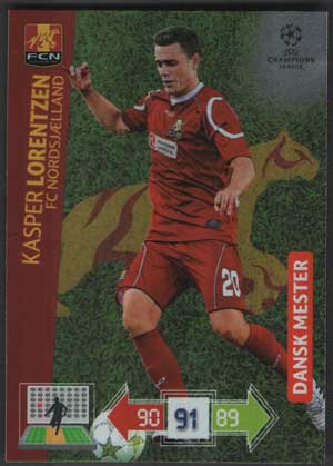 Dansk Mester, 2012-13 Adrenalyn Champions League, Kasper Lorentzen