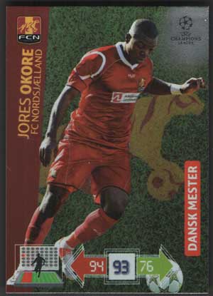 Dansk Mester, 2012-13 Adrenalyn Champions League, Jores Okore