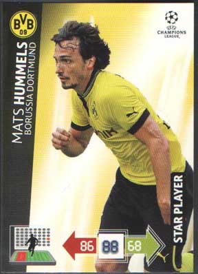 Star Player, 2012-13 Adrenalyn Champions League, Mats Hummels
