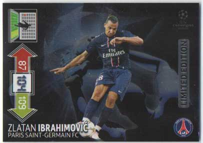 Limited Edition, 2012-13 Adrenalyn Champions League, Zlatan Ibrahimovic