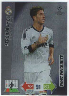 Fans Favourite, 2012-13 Adrenalyn Champions League, Sergio Ramos