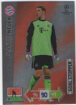 Goal Stopper, 2012-13 Adrenalyn Champions League, Manuel Neuer