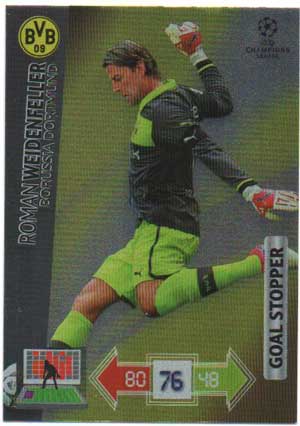 Goal Stopper, 2012-13 Adrenalyn Champions League, Roman Weidenfeller
