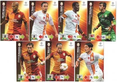 Base cards GALATASARAY AS, 2012-13 Adrenalyn Champions League, Pick from list