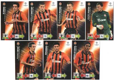 Base cards FC SHAKHTAR DONETSK, 2012-13 Adrenalyn Champions League, Pick from list
