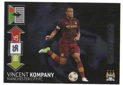 Limited Edition, 2012-13 Adrenalyn Champions League, Vincent Kompany