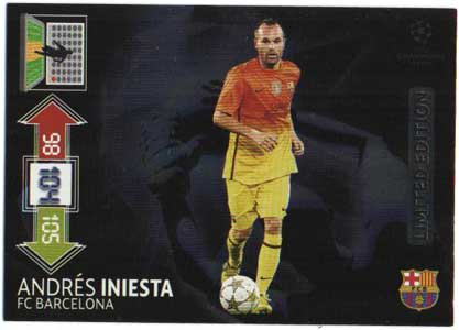 Limited Edition, 2012-13 Adrenalyn Champions League, Andrés Iniesta / Andres Iniesta