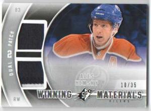 Ales Hemsky 2011-12 SPx Winning Materials Patches #WMAH /35