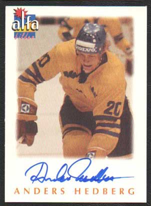 1997-98 Swedish Alfabilder Autographs #10 Anders Hedberg