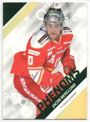 2012-13 HockeyAllsvenskan, Phenoms Parallel #ALLS-PH10 Jacob Berglund IF TROJA/LJUNGBY /30
