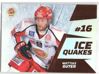 2012-13 HockeyAllsvenskan, Ice Quakes Parallel #ALLS-IQ01 Mattias Guter ALMTUNA IS /30