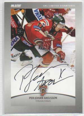 2012-13 SHL s.2 Limited Signatures #1 Per-Johan Axelsson Frölunda Indians /30