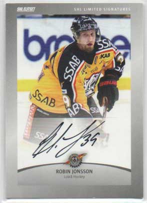 2012-13 SHL s.2 Limited Signatures #5 Robin Jonsson Luleå Hockey /30
