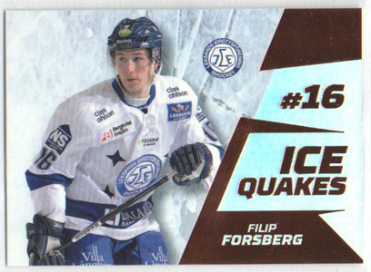 2012-13 HockeyAllsvenskan, Ice Quakes Parallel #ALLS-IQ06 Filip Forsberg LEKSANDS IF /30