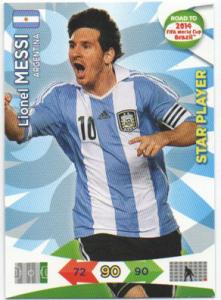 Star Player, 2013-14 Adrenalyn Road to the World Cup, Lionel Messi
