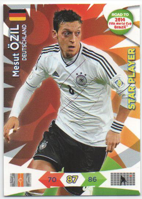 Star Player, 2013-14 Adrenalyn Road to the World Cup, Mesut Özil / Mesut Ozil