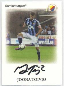 Samlarkungens fotbollsautografer, Djurgården Fotboll #12 Joona Toivio /20