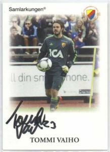 Samlarkungens fotbollsautografer, Djurgården Fotboll #14 Tommi Vaiho /20