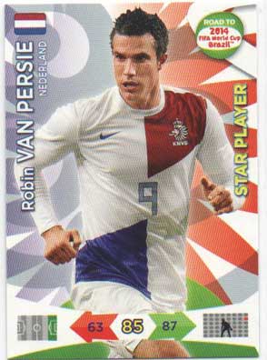 Star Player, 2013-14 Adrenalyn Road to the World Cup, Robin Van Persie
