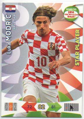 Star Player, 2013-14 Adrenalyn Road to the World Cup, Luka Modric