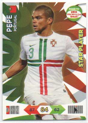 Star Player, 2013-14 Adrenalyn Road to the World Cup, Pepe