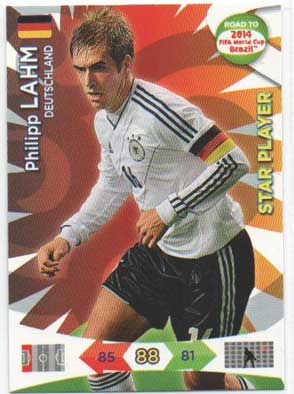 Star Player, 2013-14 Adrenalyn Road to the World Cup, Philipp Lahm