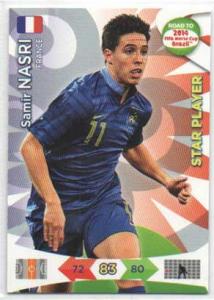 Star Player, 2013-14 Adrenalyn Road to the World Cup, Samir Nasri