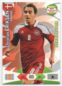 Star Player, 2013-14 Adrenalyn Road to the World Cup, Christian Eriksen