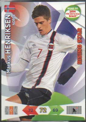 Rising Star, 2013-14 Adrenalyn Road to the World Cup, Markus Henriksen