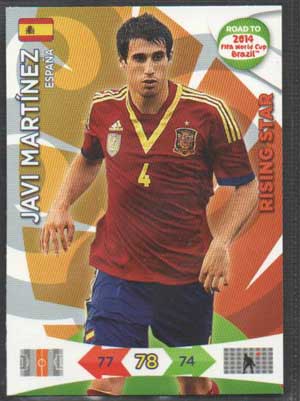 Rising Star, 2013-14 Adrenalyn Road to the World Cup, Javi Martinez