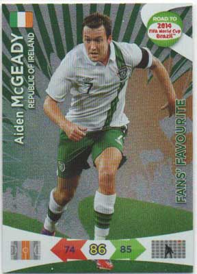 Fan Favourite, 2013-14 Adrenalyn Road to the World Cup, Aiden McGeady