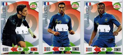 Grundkort Frankrike, 2013-14 Adrenalyn Road to the World Cup, Välj från lista