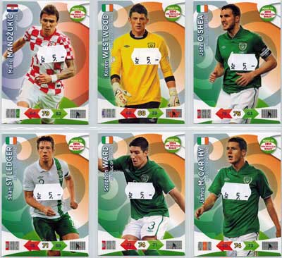 Base cards Ireland, 2013-14 Adrenalyn Road to the World Cup, Pick from list