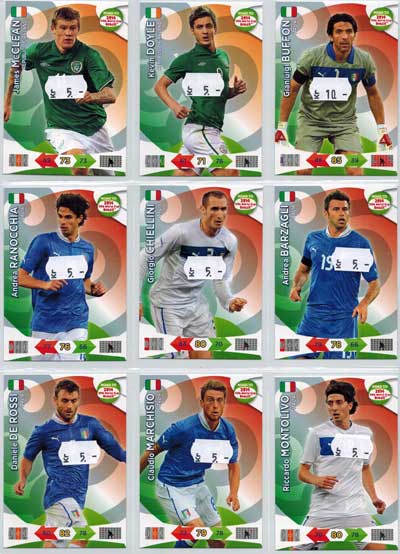 Grundkort Italien, 2013-14 Adrenalyn Road to the World Cup, Välj från lista