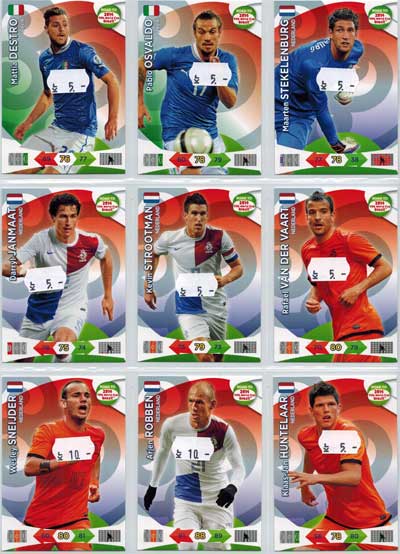 Base cards The Netherlands, 2013-14 Adrenalyn Road to the World Cup, Pick from list